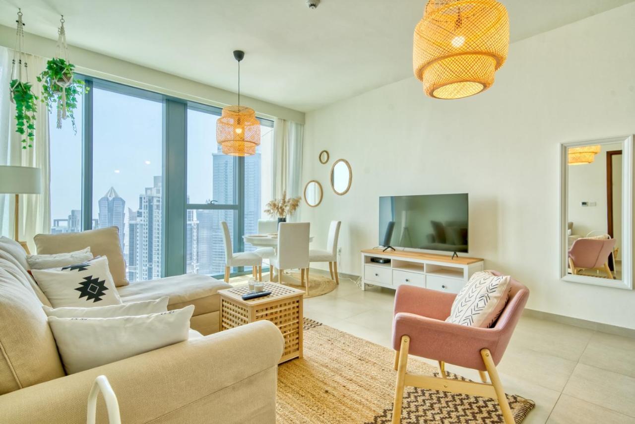 Boho-Chic Cosy 1Br, Minutes To Burj Khalifa Appartement Dubai Buitenkant foto