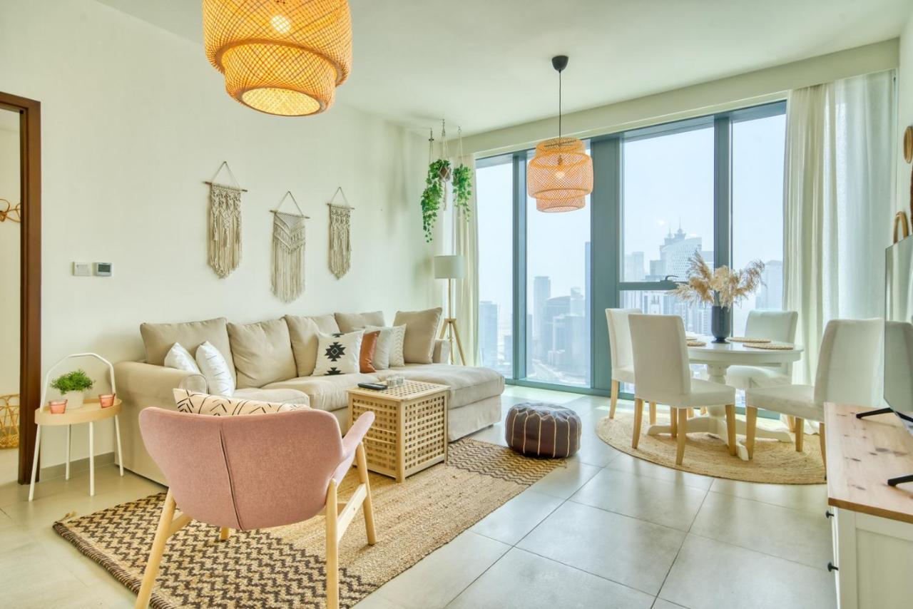 Boho-Chic Cosy 1Br, Minutes To Burj Khalifa Appartement Dubai Buitenkant foto