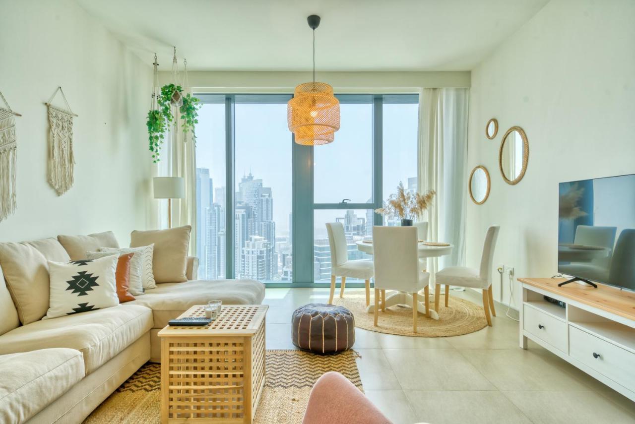 Boho-Chic Cosy 1Br, Minutes To Burj Khalifa Appartement Dubai Buitenkant foto